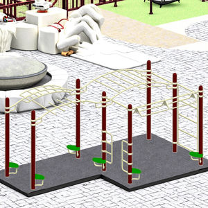 Équipement de fitness en plein air <span class=keywords><strong>Street</strong></span> <span class=keywords><strong>Workout</strong></span> Calisthenics Park Outdoor Pull-up and Dip Bar avec certification TUV - Product Image 3