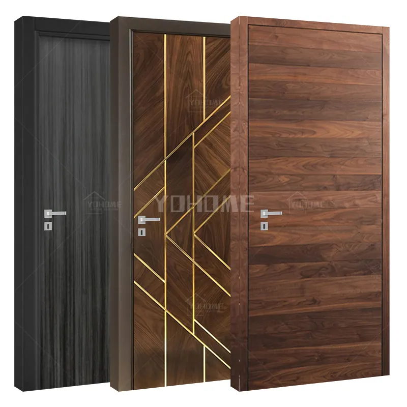 चीन शीर्ष निर्माता आंतरिक दरवाजे ठोस लकड़ी नवीनतम टेक लकड़ी दरवाजा डिजाइन ठोस लकड़ी के इंटीरियर दरवाजे आधुनिक