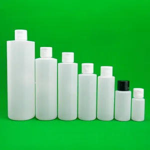 HDPE natural color 60ml 120ml plastic squeeze bottles wholesale soft squeeze glue packaging bottles with snap flip top cap