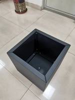 Jardinière d'extérieur en métal et acier galvanisé personnalisé Jardinière de jardin carrée en acier corten carrée pour usage domestique Jardinière de gros