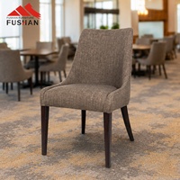 Chaise rembourrée en tissu de haute qualité, confortable, à dossier haut, avec coussin rembourré, structure en métal, pour hall d'hôtel, salon, buffet, restaurant