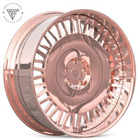 22 "24" 26" Rose Gold Chrome LUCE CUTLASS CHEVELLE MONTE CARLO G BODY BOX CHEVY 5X4.75