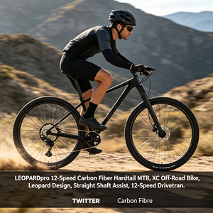 Bicicleta de Montaña LEOPARDpro de 12 Velocidades, Cuadro de Fibra de Carbono, Diseño Leopard, Eje Recto, Transmisión de 12 Velocidades - Product Image 1