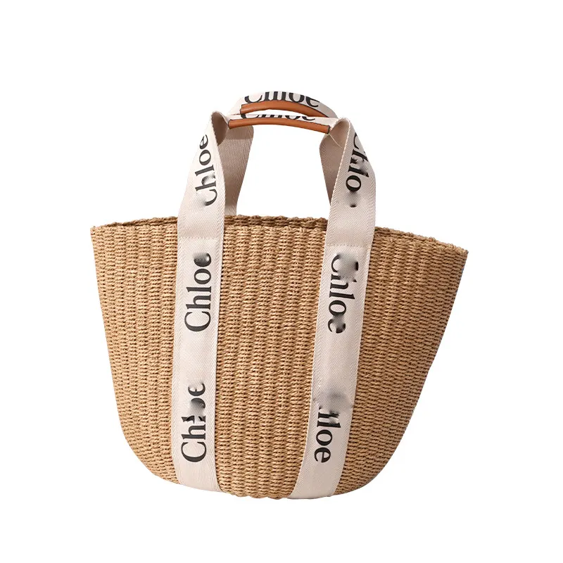 2022 NEW Arrival Fashion Crossbody Round bucket Straw Hand Woven Hands Bags Paris Women For Summer Vacation