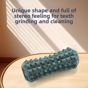 Patlayıcı Dişler Diş Gıcırdatma ve Diş Temizleme Köpek Oyuncakları Isırmaz, Silindirik Kauçuk Büyük Köpek Evcil Hayvan Oyuncak Fabrikası - Product Image 2