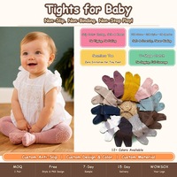 Collant antidérapant tricoté sur mesure pour bébé, en Spandex/Polyester/Coton, respirant et écologique, pour tout-petits, idéal pour ramper sur le sol