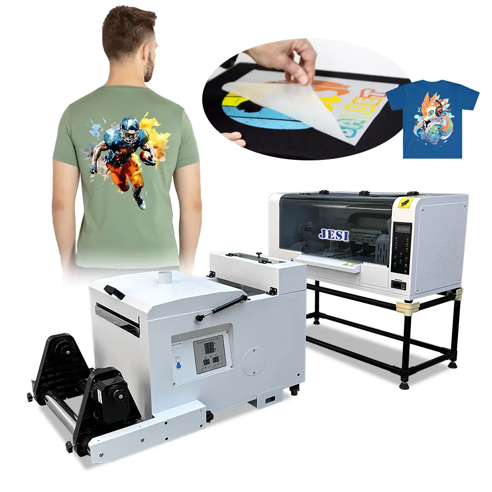 Jesi Impressora automática de pó e secagem em pó L800 Dtf 13x19 Tinta Branca Digital Transferência Térmica I1800 Máquina de Impressão de Roupas