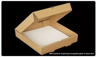 Boîtes à pizza carrées pliables, écologiques, jetables, recyclables, avec logo personnalisé