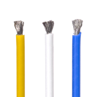 Câble électrique en silicone à haute température, isolé, multi-brins, cuivre étamé, calibre 10 AWG, fil en silicone
