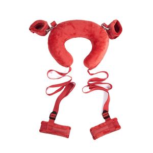 Yatak odası esaret kelepçe ve ayak bileği manşetleri ile sınırlamalar seks oyuncakları yastık - Product Image 2