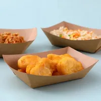 Faltbare Takeaway-Boxen aus recycelten Materialien, 10oz-22oz, matt laminiert, für frittiertes Hähnchen, Snacks, Reis, Geschenke