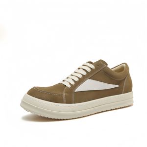 Zapatillas de Hombre de Alta Calidad, Zapatillas Bajas para Mujer, Negras, con Cordones, de Diseñador, de Lujo, de Cuero Owens, con Suela Gruesa, Casuales, Planas - Product Image 6