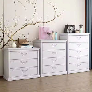 Solid <b>Wood</b> Eco-Friendly Durable Minimalist Modern Corner Cabinet for Bedroom Living Room <b>Storage</b> Hotel Villa Furniture - Product Image 4