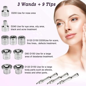 Kit de dermabrasion au cristal, <span class=keywords><strong>appareil</strong></span> de beauté 3 en 1, microdermabrasion à pointe de diamant, <span class=keywords><strong>appareil</strong></span> de soin du visage, éliminateur de points noirs, professionnel - Product Image 4