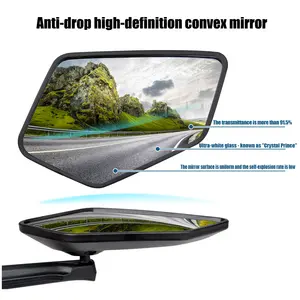 New Stylish Wide Angle Cycling Mirror 360 Adjustable Side Mirror Universal Rear View Mirror Bicycle