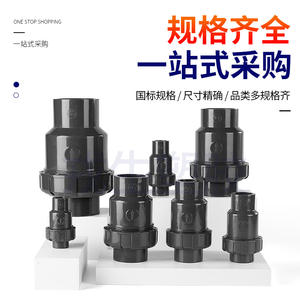 Válvula de Retención de Bola de PVC, Diámetro Convencional, Sellado de Goma, Accesorio para Tubería de Agua, Uso Industrial, Válvula Vertical de No Retorno - Product Image 4