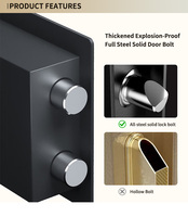 Caja Fuerte de Acero Nickphilo Personalizada al por Mayor, Sistema de Desbloqueo 3 en 1 (Huella Dactilar/Llave/Código), Cerradura Digital Electrónica para Uso Comercial