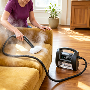 Pulitore <span class=keywords><strong>a</strong></span> Vapore Elettrico Portatile Senza Prodotti Chimici 230F 1800W Certificato CE RoHS PWM per Auto Casa Cucina Bagno - Product Image 5