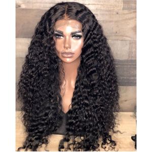 Tóc Người Gợn Sóng Xoăn Sâu Tóc Giả Ren Phía Trước Tóc Giả Thô Miến Điện Toàn Bộ Lớp Biểu Bì Tóc Trinh Nữ Hàng Mới Về 200% Denisty 13*4 Tóc Giả Ren Phía Trước - Product Image 2