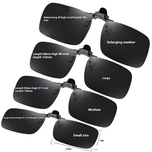 Lunettes de soleil polarisées à clipser pour hommes haut de gamme nuances de cadre PC Anti-UV pour les conducteurs et les lunettes de myopie en gros - Product Image 1