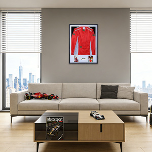 Cadre mural en <span class=keywords><strong>bois</strong></span> massif pour combinaison de <span class=keywords><strong>course</strong></span>, type boîte à ombre, avec passe-partouts photo, pour objets de collection de sport automobile - Product Image 1
