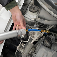 Kit d'injecteur d'huile AC durable R134A R12 R22, outil d'injection d'huile pour climatisation automobile, tube de remplissage de liquide de refroidissement