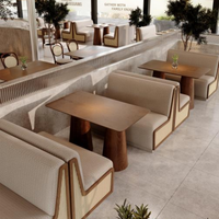 Meubles de restaurant occidental, chaises de salle à manger, ensemble de chaises, design de stand commercial, café, restauration, OEM ODM