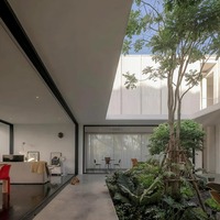 Conception d'architecture moderne, aménagement intérieur, rendu 3D, plan d'étage, concept de villa personnalisée, matériaux de construction, solution tout-en-un
