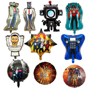 <span class=keywords><strong>Skibidi</strong></span> Ecológico Globo de papel de aluminio Hombre Vigilancia Hombre vs. Arreglo de decoración de globos para Navidad Año Nuevo - Product Image 1