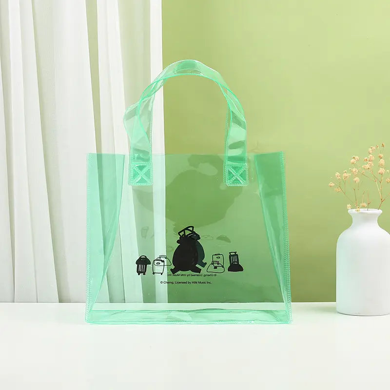 Sac fourre-tout transparent en PVC de créateur de mode Sacs à provisions transparents personnalisés