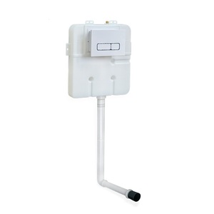 Inodoro con <span class=keywords><strong>Cisterna</strong></span> Empotrada, Inodoro Turco Integrado en la Pared, Ecológico, HDPE, 3L/6.5L, Doble Descarga, Moderno, para Baño y Aseo - Product Image 1