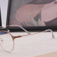 Lunettes pour enfants en alliage de titane haut de gamme, ultra transparentes, texturées, violet Taro, légères, à monture intégrale, motif géométrique, tendance