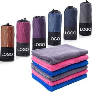 Toalla Deportiva Absorbente de Secado Rápido, Microfibra, para Gimnasio y Ejercicio, con Logotipo Personalizado - Product Image 1