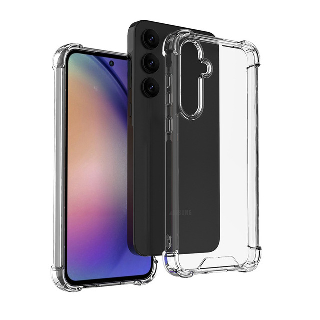For Samsung A55 Case, 1.5MM Crystal Clear Shock Absorption Corner TPU+PC Mobile Phone Case for Samsung Galaxy A05 A15 A35 A55 5G