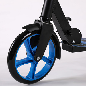 Trottinette pliable pour enfants et adolescents, couleur bleue, avec design de plateau creux, pour les déplacements en ville - Product Image 1