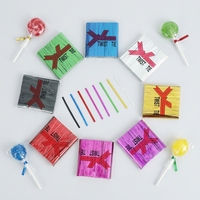 Ataduras Metálicas de PET de Color Sólido de Grado Alimenticio Fanxing, Ataduras Brillantes Desechables para Bolsas de Dulces, Pan, Galletas y Golosinas