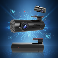 Mini caméra de tableau de bord 4K à double objectif dissimulée avec Wi-Fi, enregistreur vidéo de voiture et DVR, angle de 170°, contrôle par application, capteur G, alimentation USB, stockage 512 Go