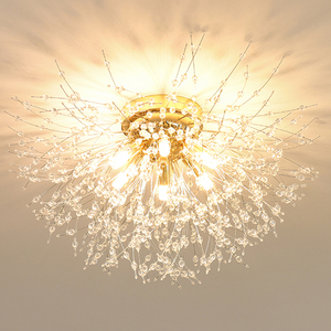 Lustre de plafond moderne en forme de <span class=keywords><strong>pissenlit</strong></span> de 60 cm, montage encastré, or, cristal de luxe, luminaire de plafond pour salon, chambre à coucher - Product Image 2