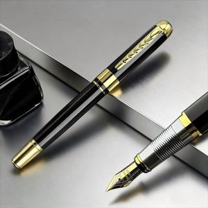 High End Luxury Metal Fountain <b>Pen</b> with Custom Logo 0.5 mm Writing Width Custom Student Team-building Corporate Promotion <b>Pens</b> - Product Image 2