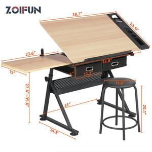 ZOIFUN OEM ODM Tavolo da Disegno Multifunzione Pieghevole per Artigianato e Lavoro Artistico - Product Image 3