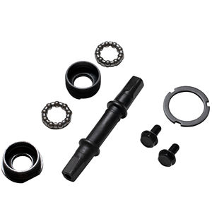 JOYSUN Ensemble d'<span class=keywords><strong>axe</strong></span> central 3S en acier noir avec coupelles et jeu de bielles pour pièces de vélo - Product Image 3