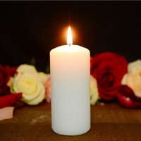 Bougie votive parfumée bon marché, grande bougie blanche en cire, fabrication bon marché