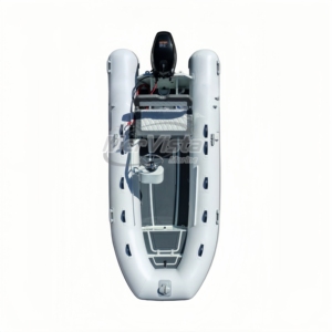 Barco de Aleación de Aluminio de 390 cm, Color Blanco, con Motor Fuera de Borda, Certificado CE, <span class=keywords><strong>para</strong></span> Máxima Diversión y Emoción - Product Image 3