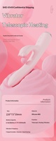 Teleskopischer Heizvibrator USB-Aufladbar Wasserdicht Umweltfreundlich 10-Gang G-Punkt-Stimulator mit 50 dB Lautstärke für Frauenmasturbation