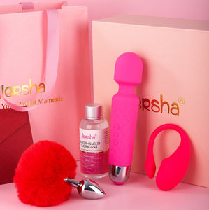 Aiersha lusso san valentino regalo di coppia per adulti romantici amanti del sesso giocattolo regalo AV bacchetta vibratore 4 pezzi - Product Image 2