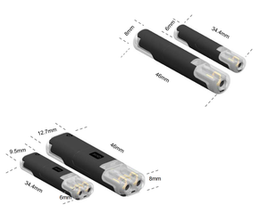 Terminali H2 D2 a 2 Pin per Connessione Rapida 0.3-0.75mm² 22~19AWG, Terminali a Crimpare per Cavi Elettrici per Illuminazione LED <span class=keywords><strong>Auto</strong></span> - Product Image 5