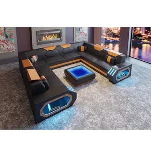 Sofá de la sala de uso específico y Material de tela barata de sofá cama