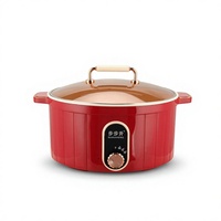 Marmite Électrique Sans Fil en Alliage d'Aluminium 5L 1600W avec Arrêt Automatique et Protection Anti-Ébullition à Sec, Rotation à 360°, pour Usage Domestique et Extérieur
