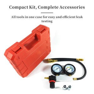 Xi lanh TU-21 bị rò rỉ xuống Tester nén thử nghiệm Kit động cơ xi lanh kép Gauge leakdown Tester Kit - Product Image 6