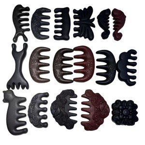 Peines de masaje herbales He Shou <span class=keywords><strong>Wu</strong></span> hechos a mano por el fabricante para el cuidado del cabello negro, moxibustión herbal china directa - Product Image 6